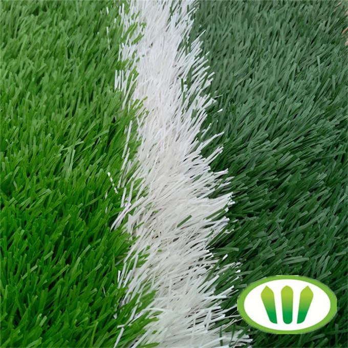 Eco-friendly 50mm Stem Shape Artificial Grass For Football Field