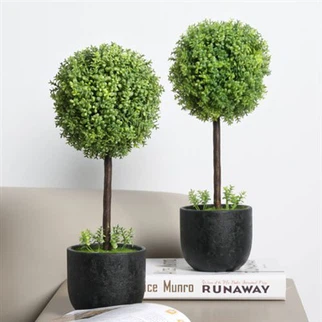 Artificial Green Round Grass Ball For Indoor Outdoor Decoration
