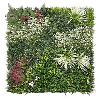 Party decoration artificial plastic plant wall